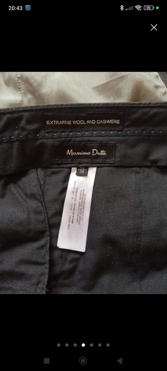 Traje de hombre talla pequeña Massimo Dutti 36