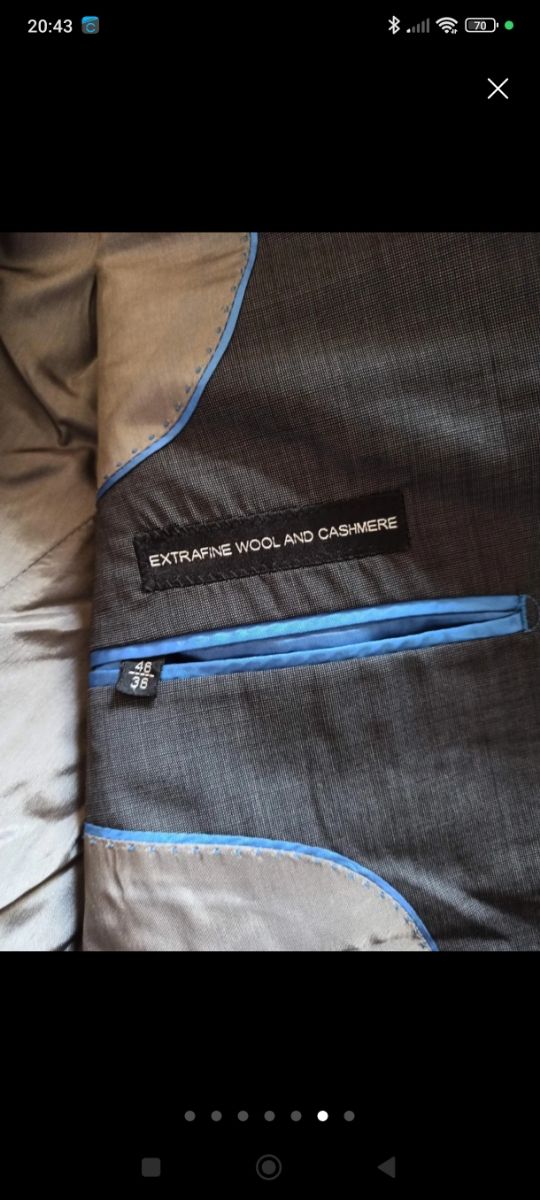 Traje de hombre talla pequeña Massimo Dutti 36