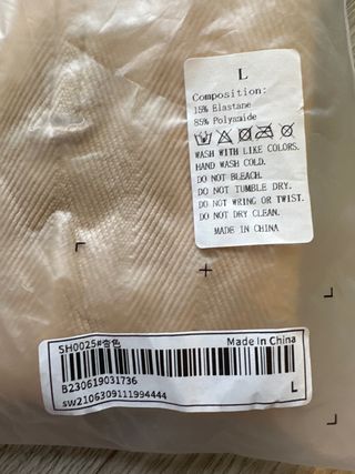 Shorts de faja ribete con encaje de talle alto