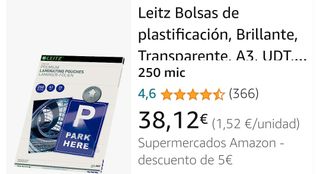 LAMINAS PARA PLASTIFICAR DIN A3