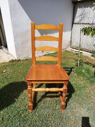 Sillas de madera de pino macizo