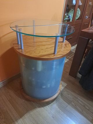 mesa auxiliar botellero