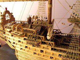MAQUETA DE BARCO ANTIGUO GALEÓN (Negociable)