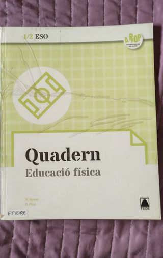 Libro y cuaderno Educación física 1° y 2° ESO.