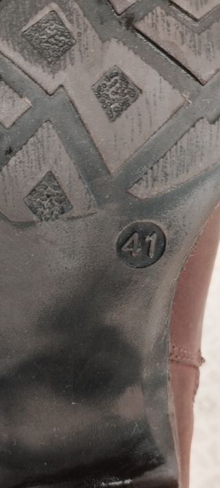 botines tacón mujer marrón talla 41