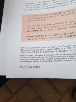 Matemáticas académicas 3° ESO Anaya
