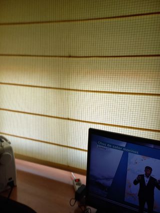 estor tela amarilla vainilla de 160x165