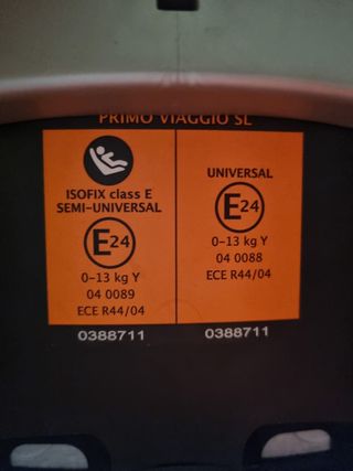 silla bebé grupo 0+ coche