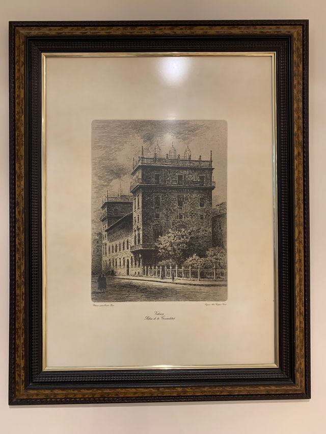 Cuadro pintado a plumilla de Ernest Furio