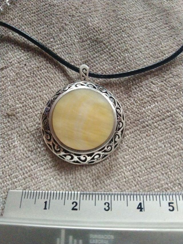 Colgante Plata y nacar