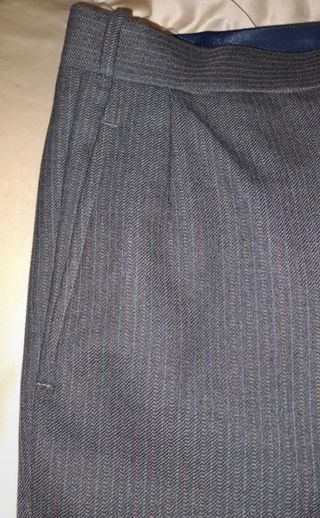 Traje de invierno a rayas