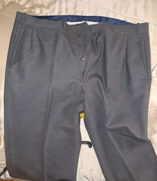 Traje de invierno a rayas