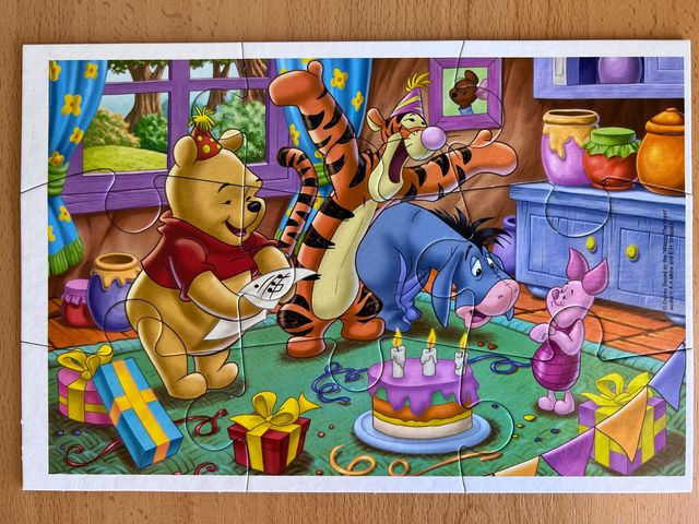 5 PUZZLES WINNIE THE POOH DISNEY - CLEMENTONI