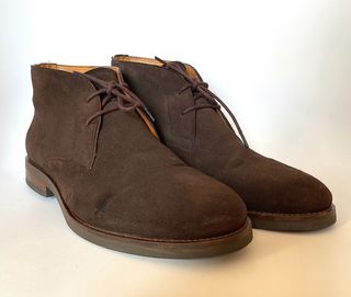 Massimo Dutti = botines = ante marron = talla 45