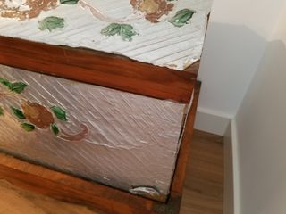 Baúl y soporte madera maciza mexicano