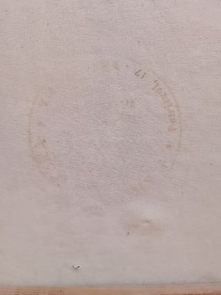 cuadro pintado a mano, años 50/60