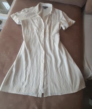 Vestido blanco lino
