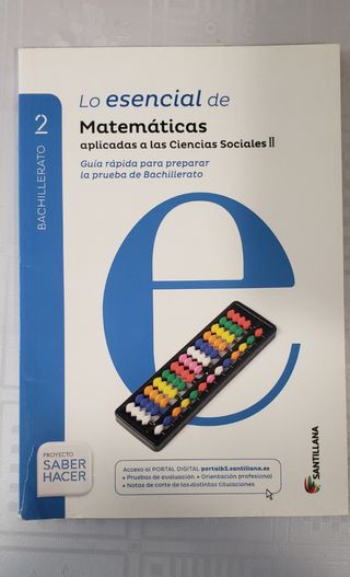 Matemáticas Ciencias Sociales 2 Bachiller Santilla