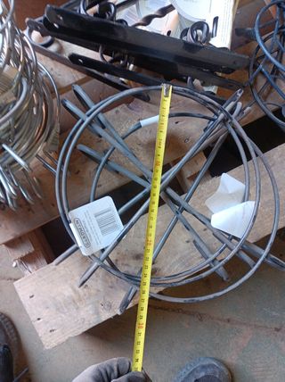 Lote Aros, soportes macetas, escuadras para jardin