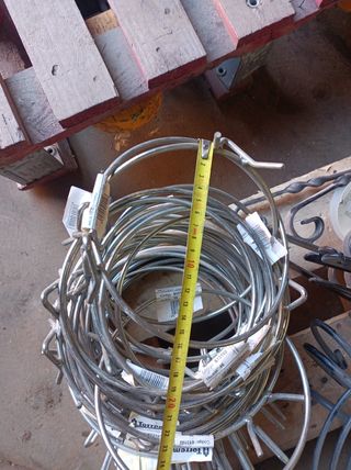 Lote Aros, soportes macetas, escuadras para jardin