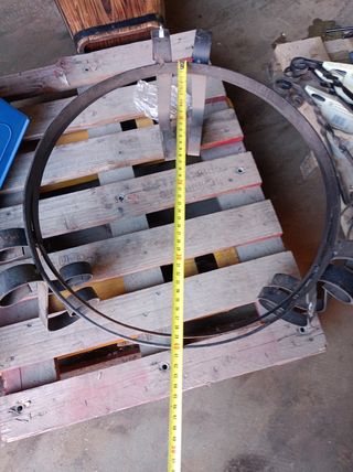 Lote Aros, soportes macetas, escuadras para jardin