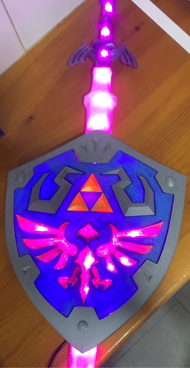 Lámpara ZELDA con led impresa 3d