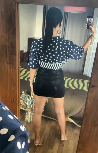 Nueva blusa marinera y lunares Modital talla L 