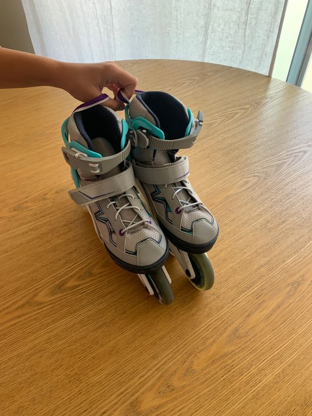 Pattini da ragazza in linea Oxelo taglia 29-32