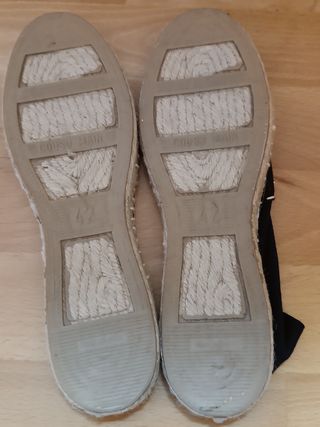 Alpargatas esparto negras