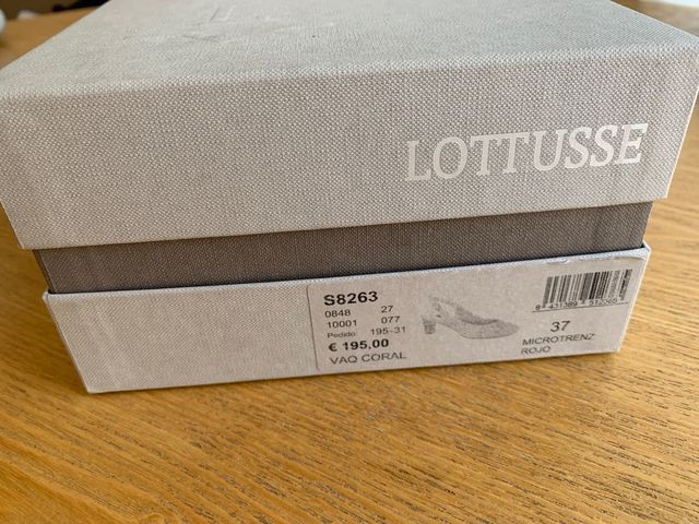 Scarpe in pelle da donna Lottusse 37 rosse