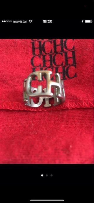 Anillo PLATA Carolina HERRERA original