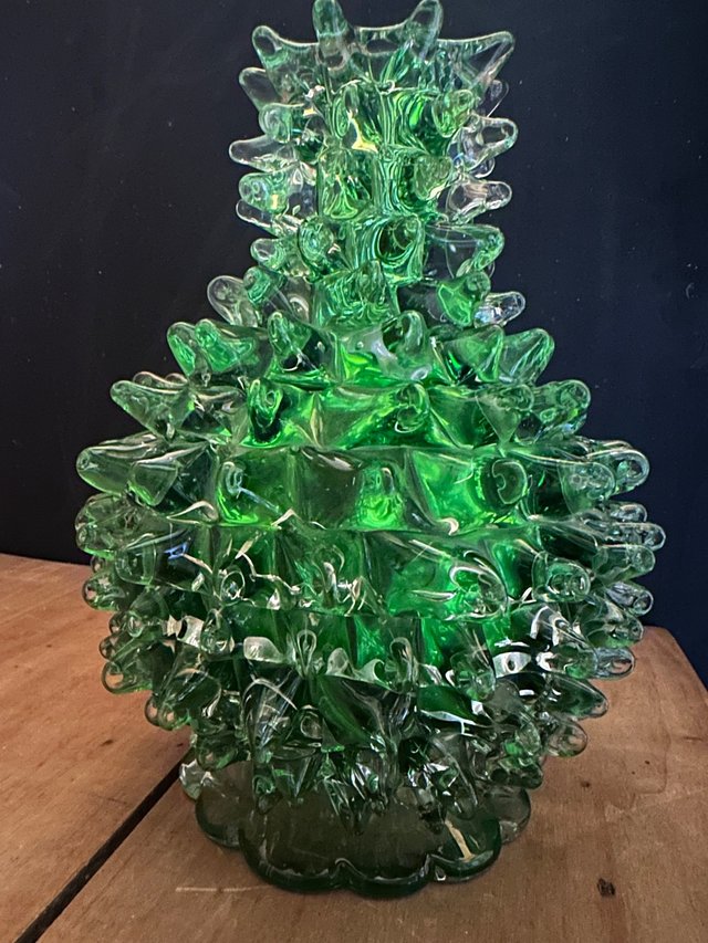 ERCOLE BAROVIER 1930's JARRÓN CRISTAL d MURANO