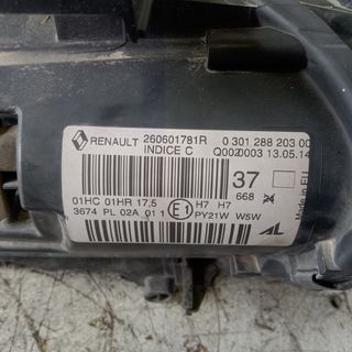 FARO DELANTERO IZQUIERDO RENAULT MEGANE AÑO 2016
