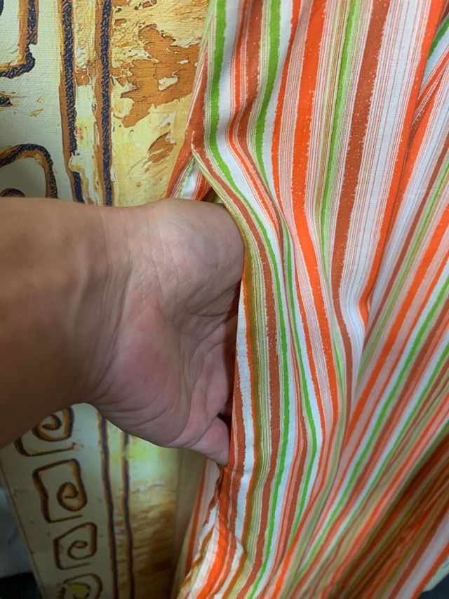 Vestido vintage de rayas