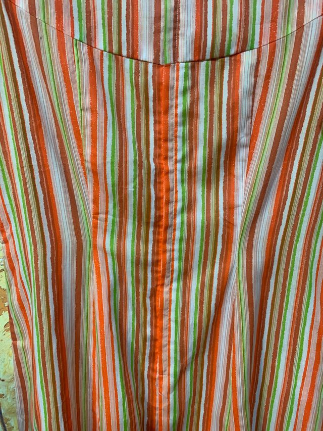 Vestido vintage de rayas