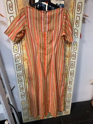 Vestido vintage de rayas