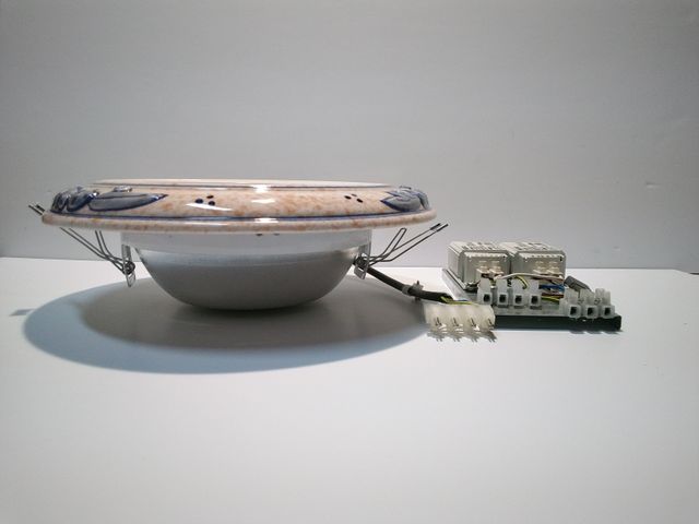 DownLight de cerámica para 2 lamparas PL-C