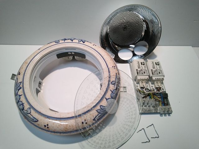 DownLight de cerámica para 2 lamparas PL-C