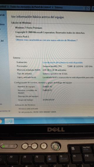 Lote 2 portátiles: HP y Dell funcionando.