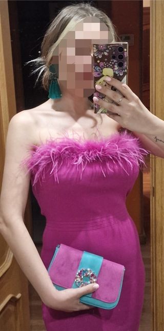 vestido fiesta midi buganvilla 