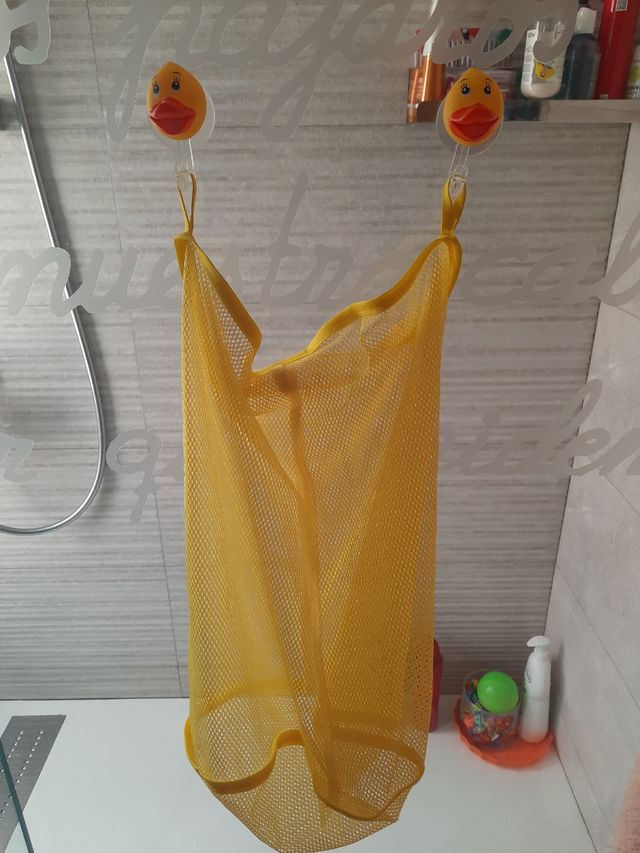 guarda juguetes bañera