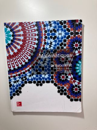 Libro matemáticas 2n batxillerat Mc Graw Hill