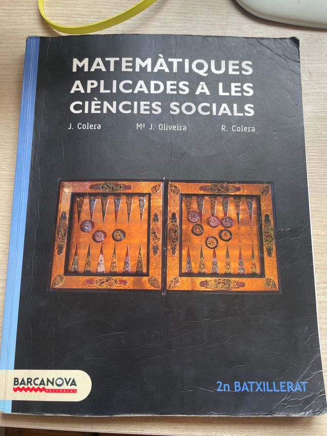 Libro Matematiques Aplicades a les Ciencies Social