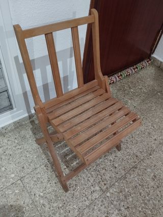 Silla madera plegable
