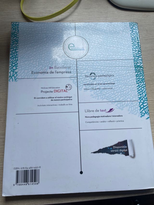 Libro Economia de l'empresa 2n batxillerat McGraw