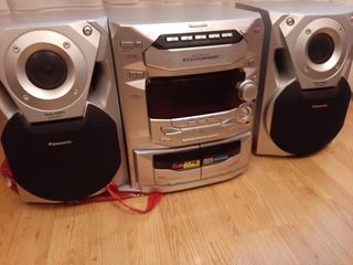 Equipo de musica Panasonic con CD y doble pletina
