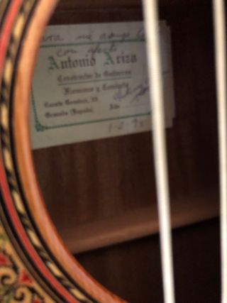 Guitarra española Antonio Ariza