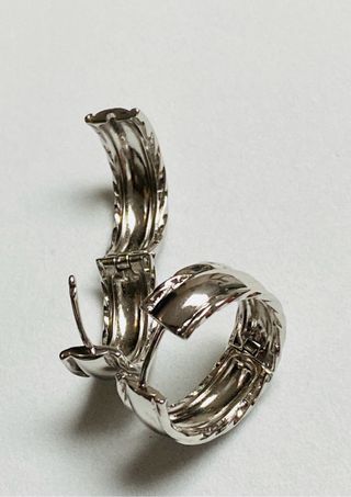 Pendientes estilo arracadas en acero inoxidable