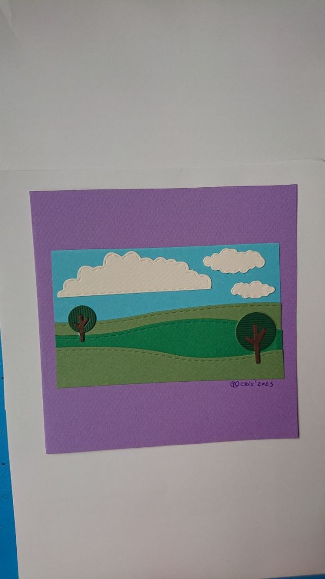 Postal artesana paisatge / paisaje