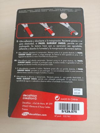 Grip raqueta de padel